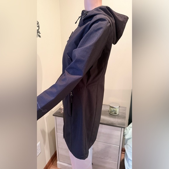 Free Country Women's Hooded Black Lined Jacket Size Medium Soft Shell - Picture 5 of 17